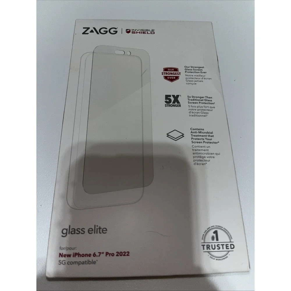 ZAGG Invisible Shield‎ Glass Elite Screen Protector for Apple iPhone 14 Pro Max